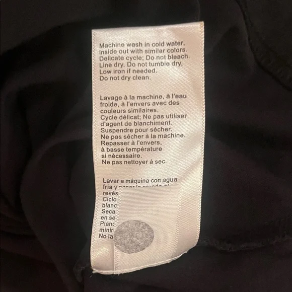 Psycho Bunny Black Short Sleeve Tee with White Trim and Logo - Picture 7 of 7